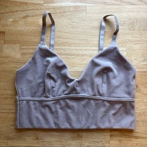 Gap Body Velvet Triangle Bralette